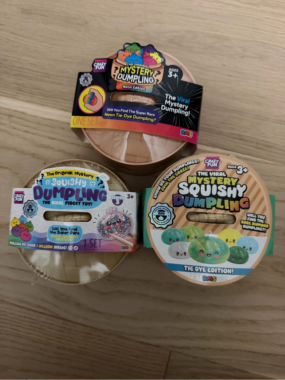 3 RMS Mystery Squishy Dumplings!
